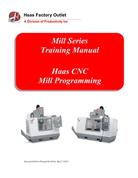 haas mill programming principles